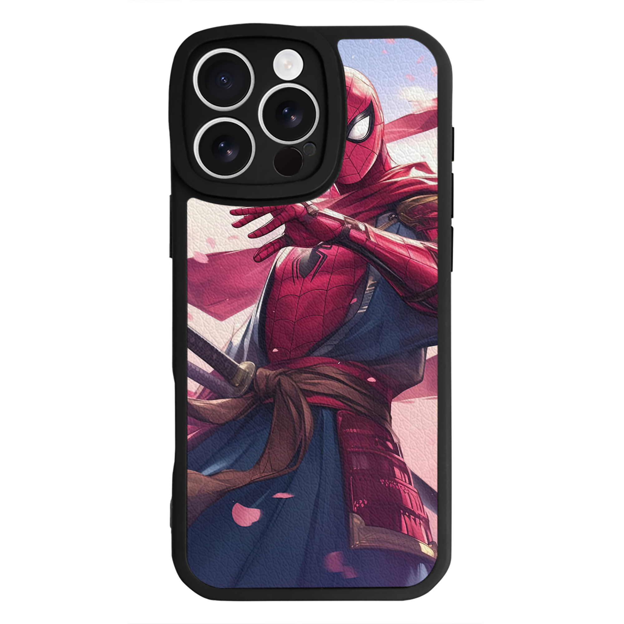 Spider Man スパイダーマン 【iPhone 16シリーズ対応】シリコンスマホケース（レザー調） 材質：シリコン